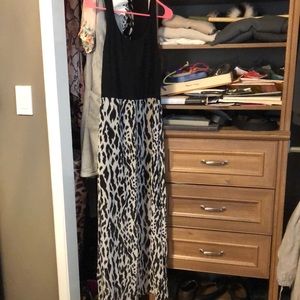 Black and cheetah print sundress NWT size M